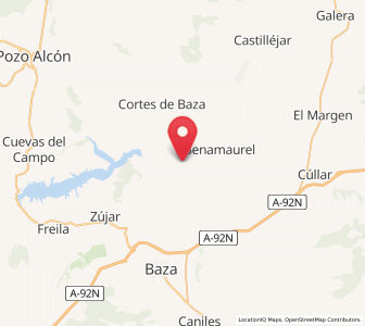 Map of Cuevas de Luna, Andalusia