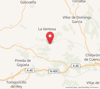Map of Cuevas de Velasco, Castille-La Mancha