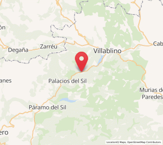 Map of Cuevas del Sil, Castille and León