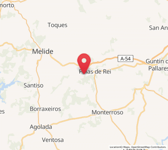 Map of Curbián, Galicia