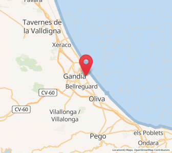 Map of Daimús, Valencia