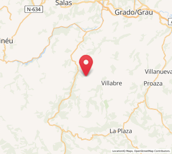 Map of Dolia, Asturias
