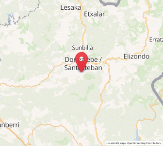 Map of Donamaría, Navarre