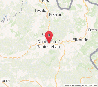 Map of Doneztebe-Santesteban, Navarre