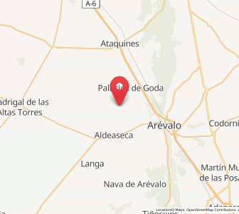 Map of Donvidas, Castille and León