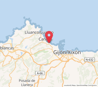 Map of Dormón, Asturias