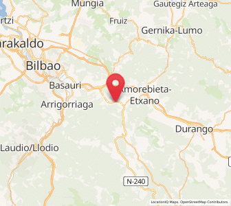 Map of Durandio, Basque Country