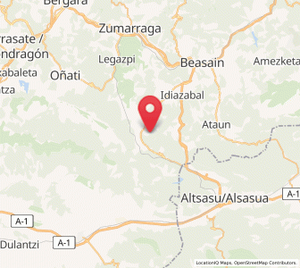 Map of Eguzkitza, Basque Country