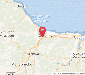 Map of Eiras, Galicia