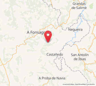 Map of Eirejín, Galicia