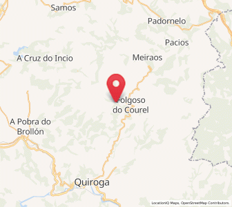 Map of Eiriz, Galicia