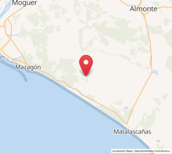 Map of El Abalario, Andalusia