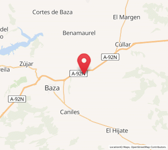 Map of El Aljibete, Murcia