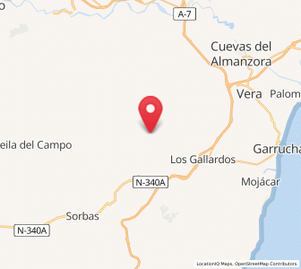 Map of El Barranco de las Minas, Andalusia