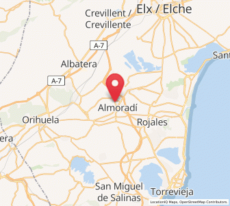 Map of El Camino de Catral, Valencia