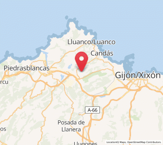 Map of El Canto, Asturias
