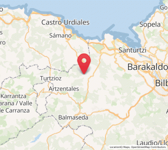 Map of El Castaño, Basque Country