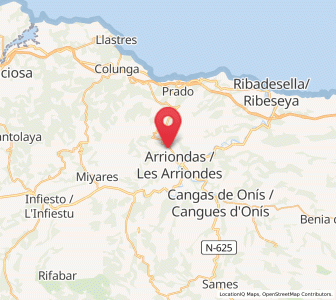 Map of El Colláu, Asturias