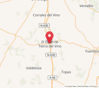 Map of El Cubo de Tierra del Vino, Castille and León