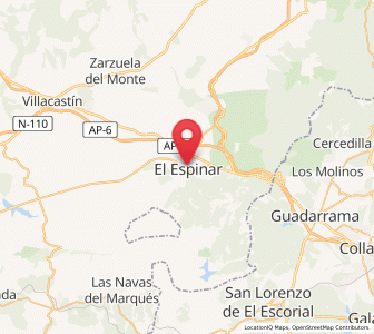 Map of El Espinar, Castille and León