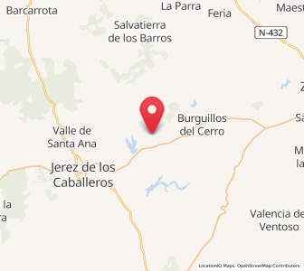 Map of El Guijo, Extremadura