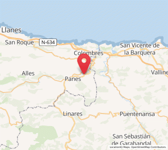 Map of El Mazo, Asturias