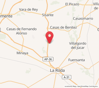 Map of El Monte de Buenavista, Castille-La Mancha