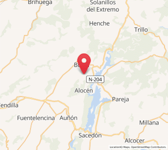 Map of El Olivar, Castille-La Mancha