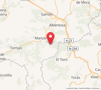 Map of El Paúl, Aragon