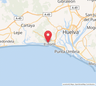 Map of El Portil, Andalusia