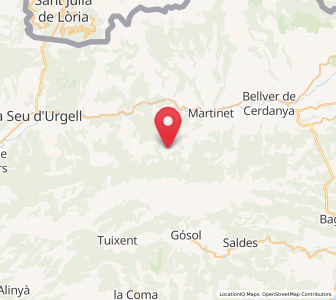 Map of el Quer Foradat, Catalonia
