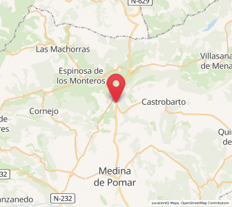 Map of El Ribero, Castille and León