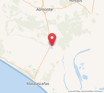 Map of El Rocío, Andalusia