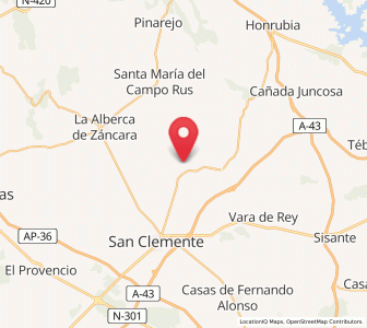 Map of El Rus, Castille-La Mancha
