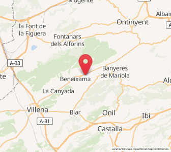Map of El Salse, Valencia
