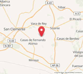 Map of El Simarro, Castille-La Mancha