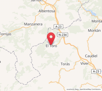 Map of El Toro, Valencia