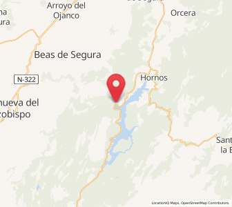 Map of El Tranco, Andalusia