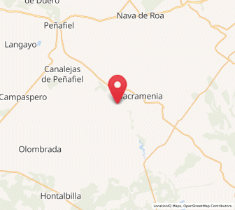 Map of El Vivar de Fuentidueña, Castille and León