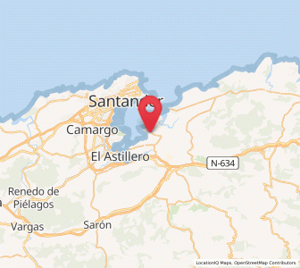 Map of Elechas, Cantabria