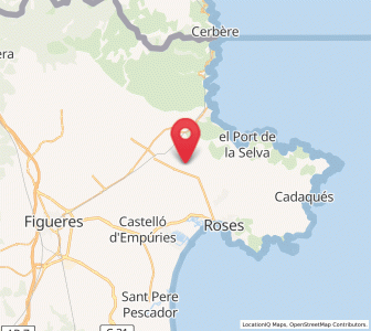 Map of els Olivars, Catalonia