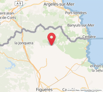 Map of els Vilars, Catalonia
