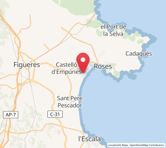 Map of Empuriabrava, Catalonia