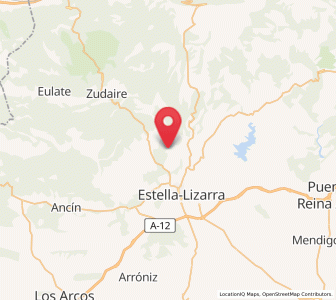 Map of Eraul, Navarre