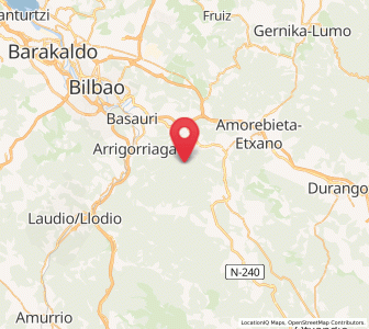 Map of Ereño, Basque Country