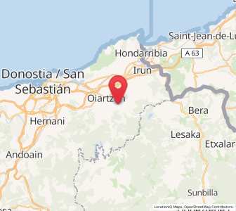 Map of Ergoien, Basque Country