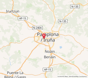 Map of Ermitagaña, Navarre