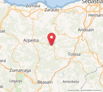 Map of Errezil, Basque Country