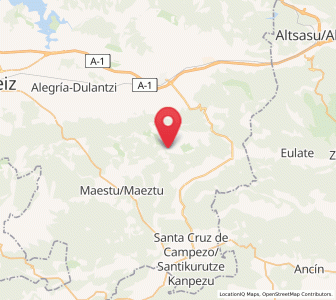 Map of Erroitegi / Róitegui, Basque Country
