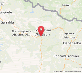 Map of Escároz, Navarre